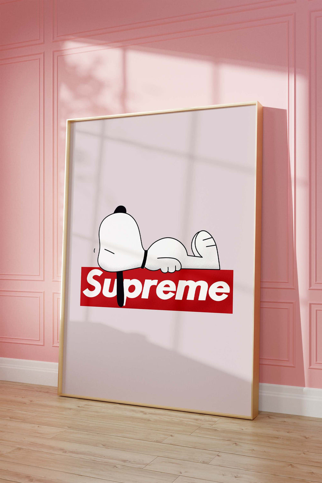 Streetwear Cartoon Hund Poster · Geschenkidee · Minimalistisches Logo Style Design · Urban Kunst · Moderne Wanddeko · Print ohne Rahmen