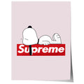 Streetwear Cartoon Hund Poster · Geschenkidee · Minimalistisches Logo Style Design · Urban Kunst · Moderne Wanddeko · Print ohne Rahmen